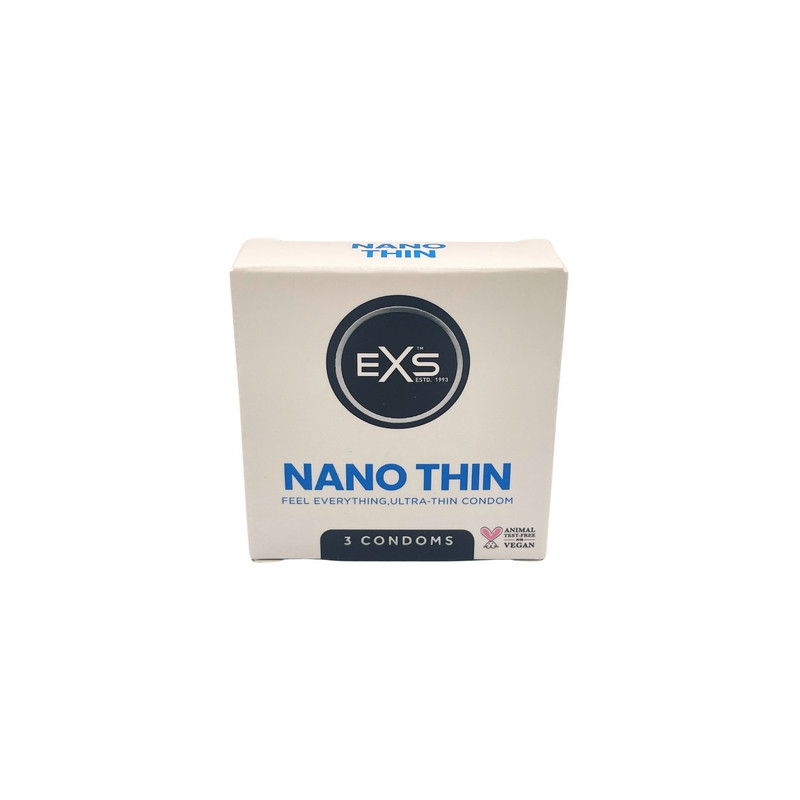 EXS Préservatifs fins Nano Thin 53mm x3